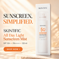 Skintific All Day Light Sunscreen Mist SPF 50 • PA++++