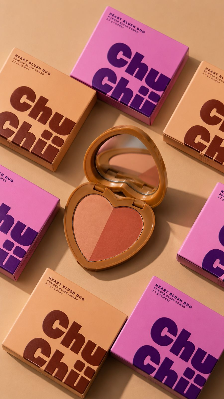 CHUCHU BEAUTY HEART DUO BLUSH