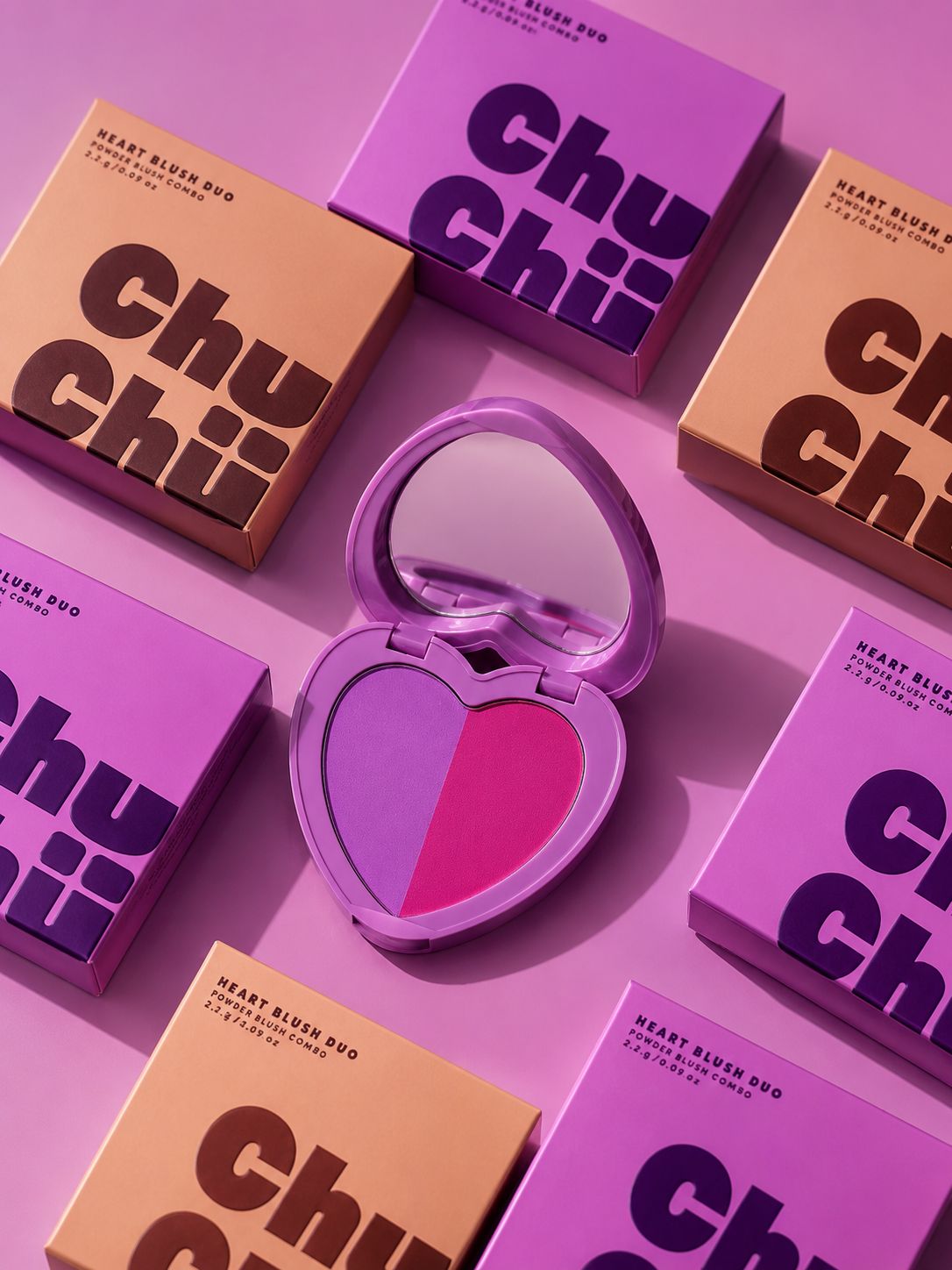 CHUCHU BEAUTY HEART DUO BLUSH