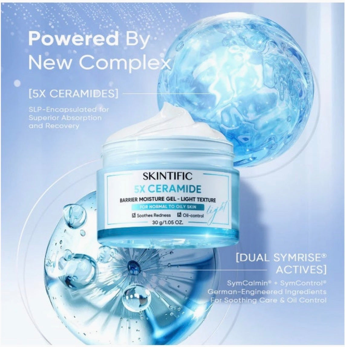 SKINTIFIC 5X Ceramide Barrier Moisture Gel – Light Texture
