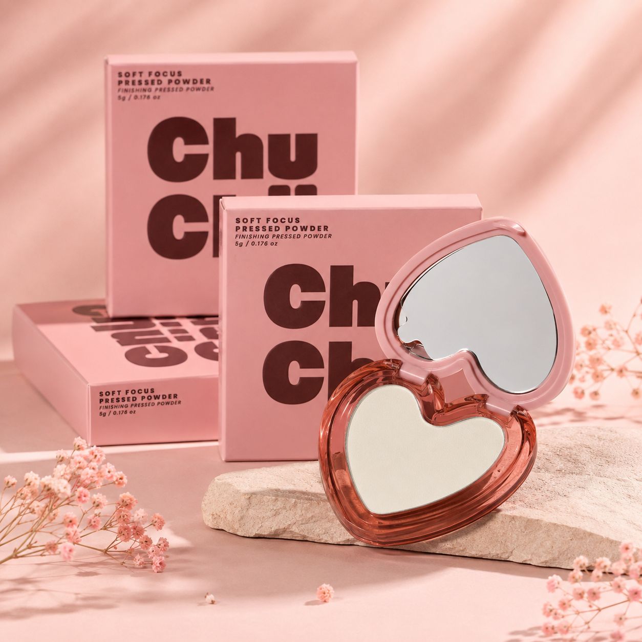Chuchu beauty soft focus pressed powder