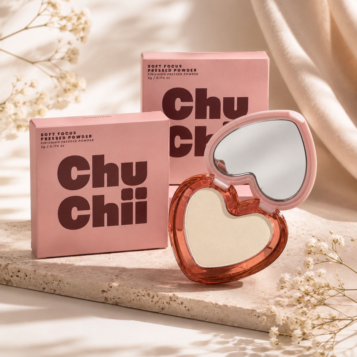 Chuchu beauty soft focus pressed powder
