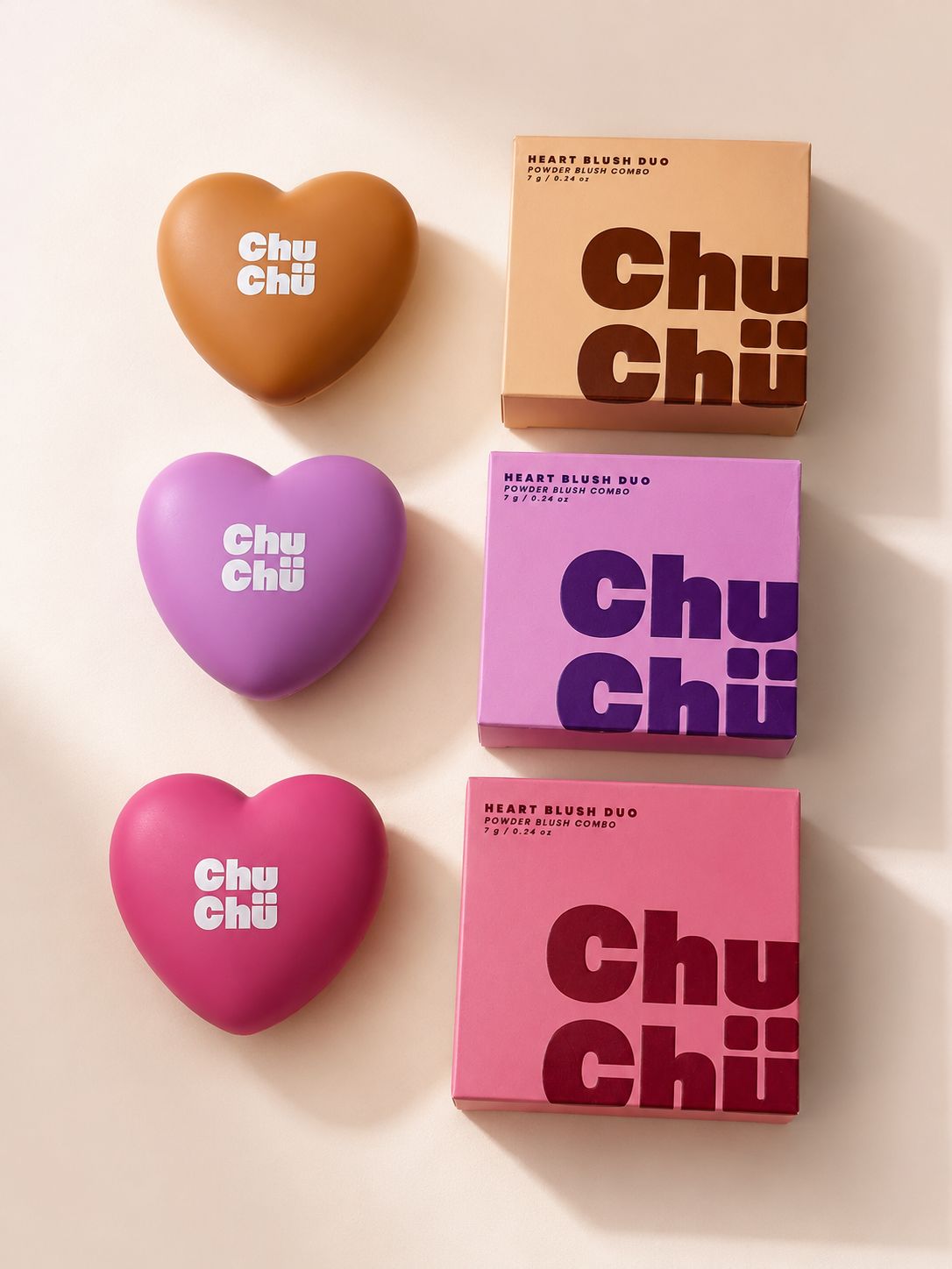 CHUCHU BEAUTY HEART DUO BLUSH