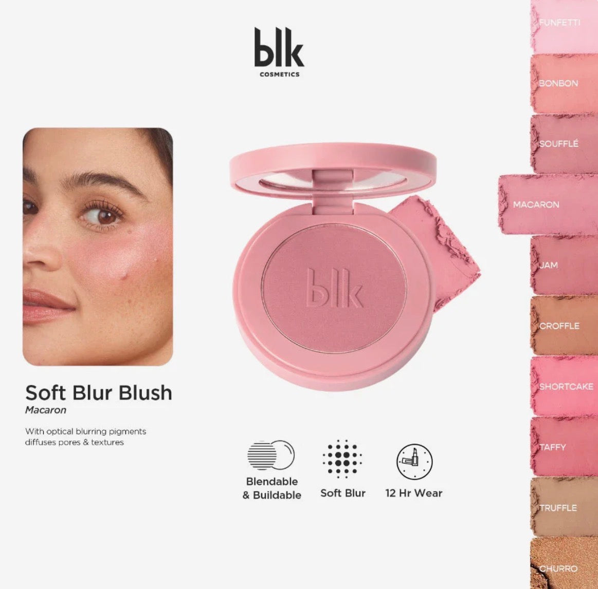 BLK SOFT BLUR POWDER BLUSH 4g