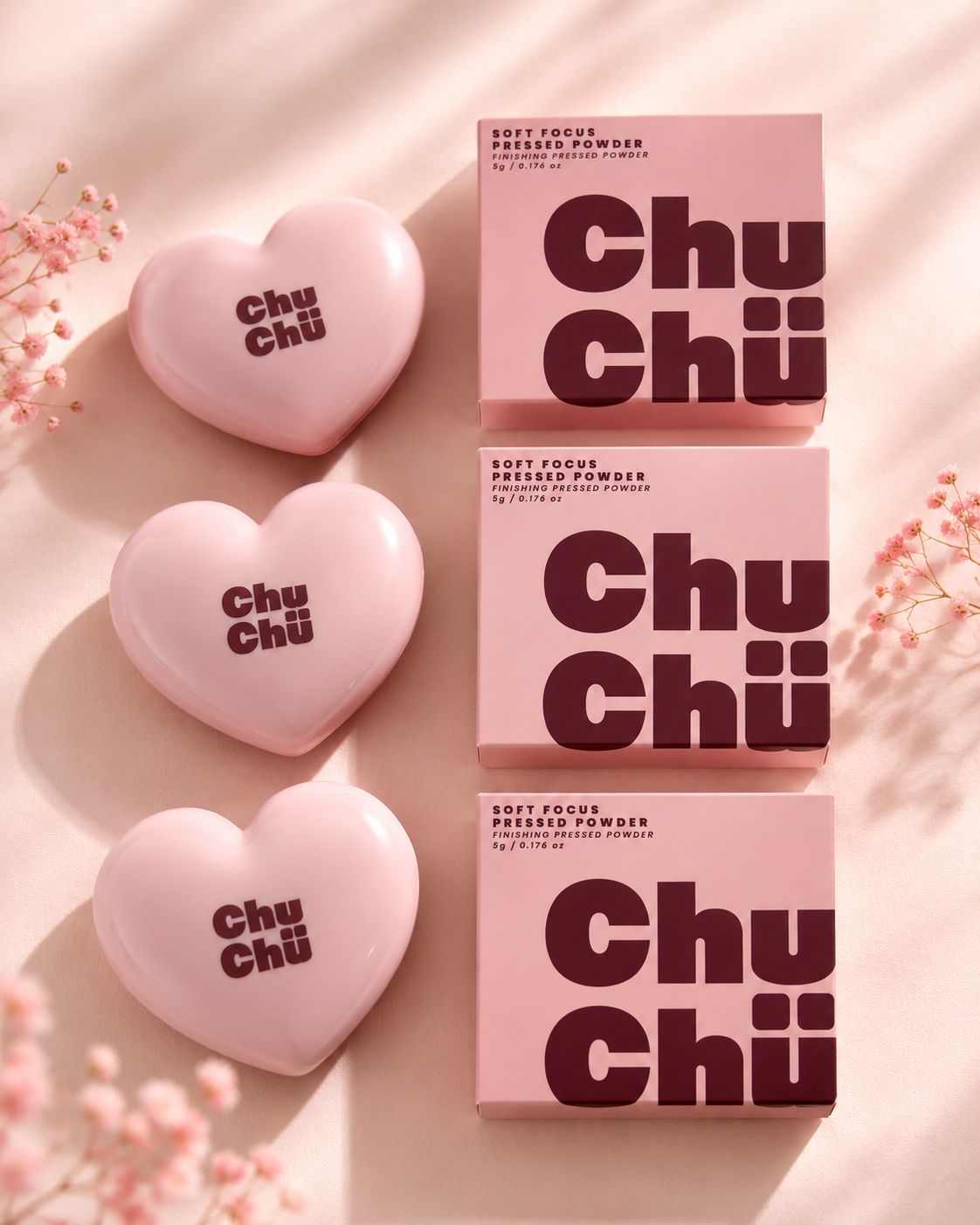 Chuchu beauty soft focus pressed powder