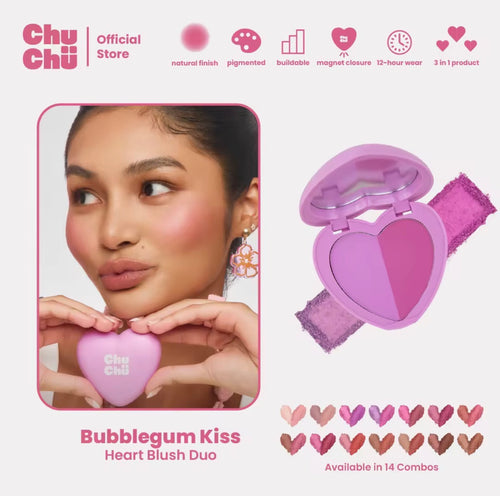 CHUCHU BEAUTY HEART DUO BLUSH