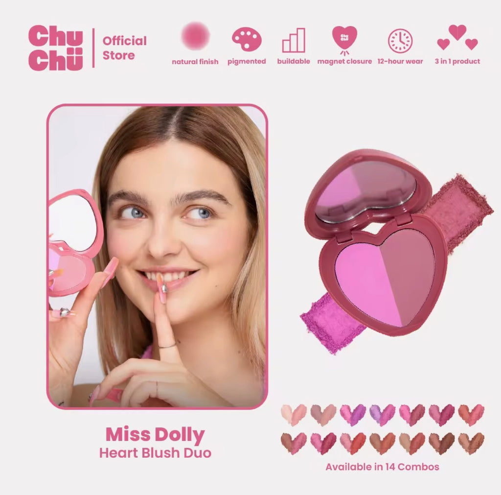 CHUCHU BEAUTY HEART DUO BLUSH