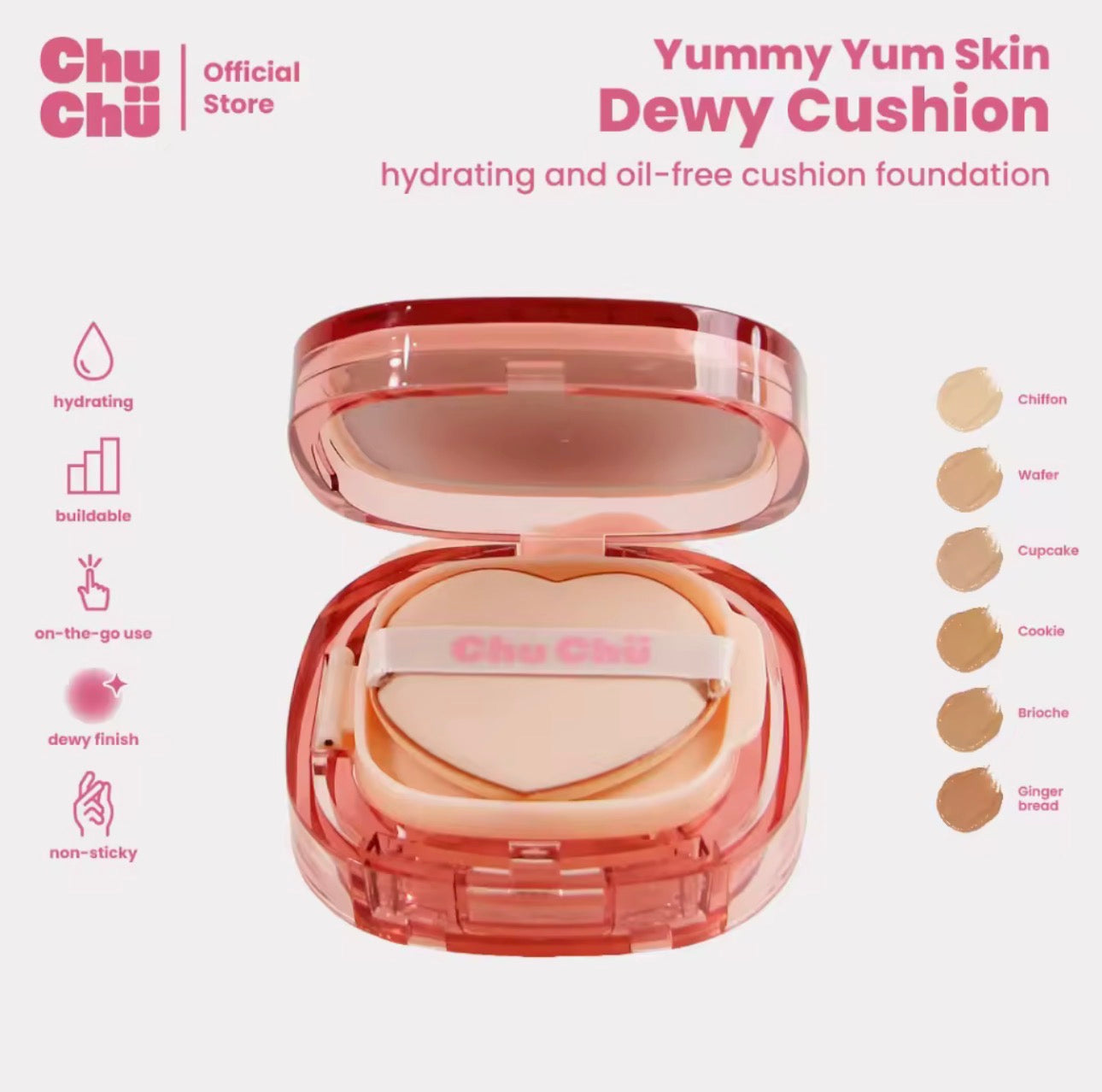 CHUCHU BEAUTY YUMMY YUM SKIN DEWY CUSHION