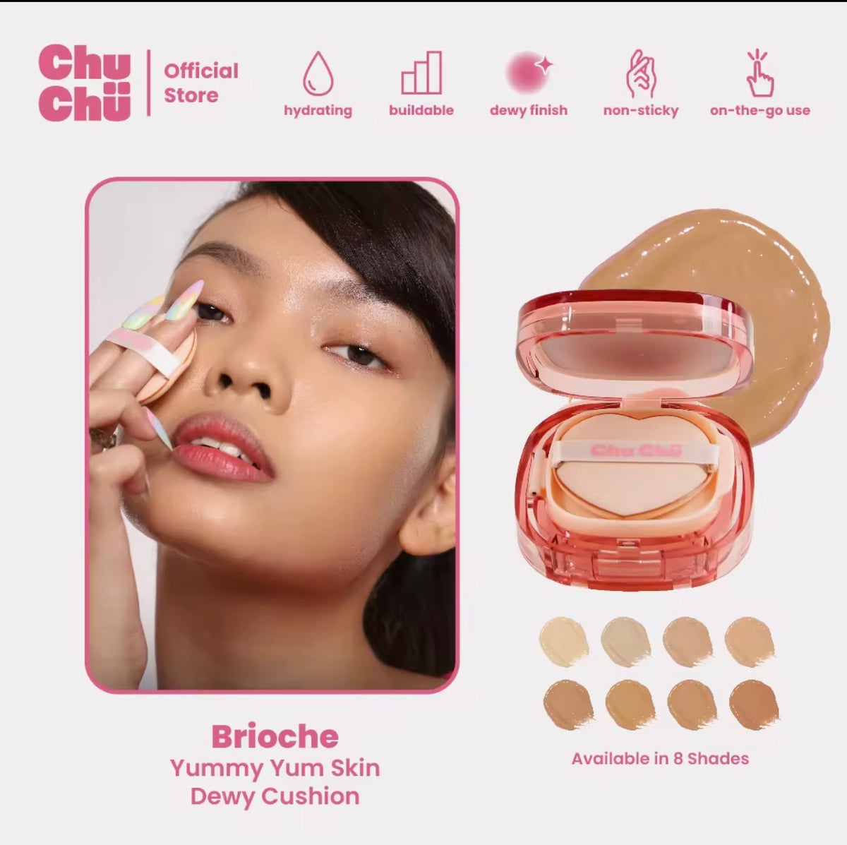CHUCHU BEAUTY YUMMY YUM SKIN DEWY CUSHION