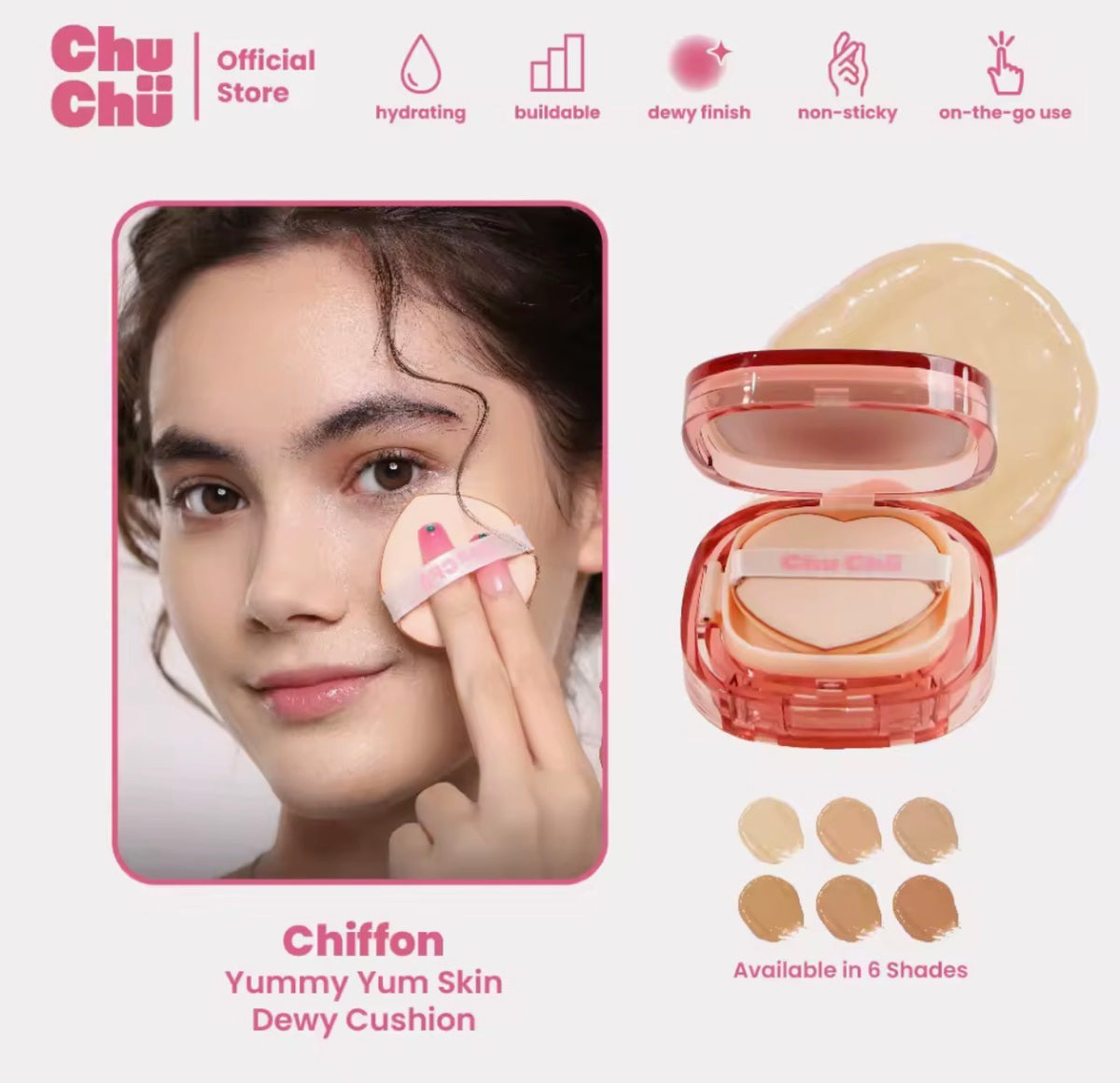 CHUCHU BEAUTY YUMMY YUM SKIN DEWY CUSHION
