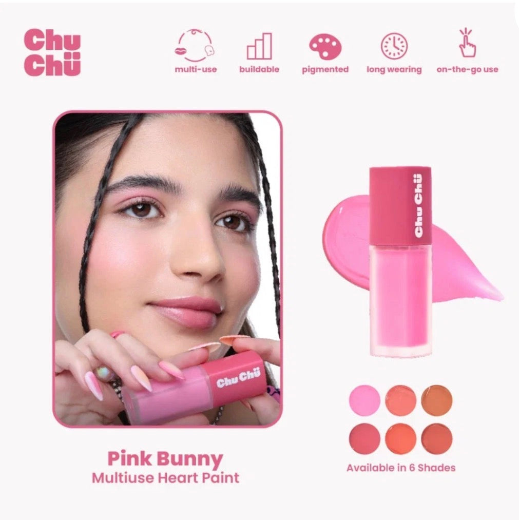 CHU CHU BEAUTY MULTIUSE HEART PAINT 6.5ML