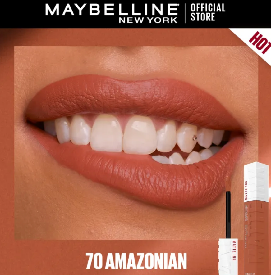 Maybelline SuperStay Matte Ink Liquid Lipstick 16HR Long-Lasting, Transferproof, High Pigment, Waterproof