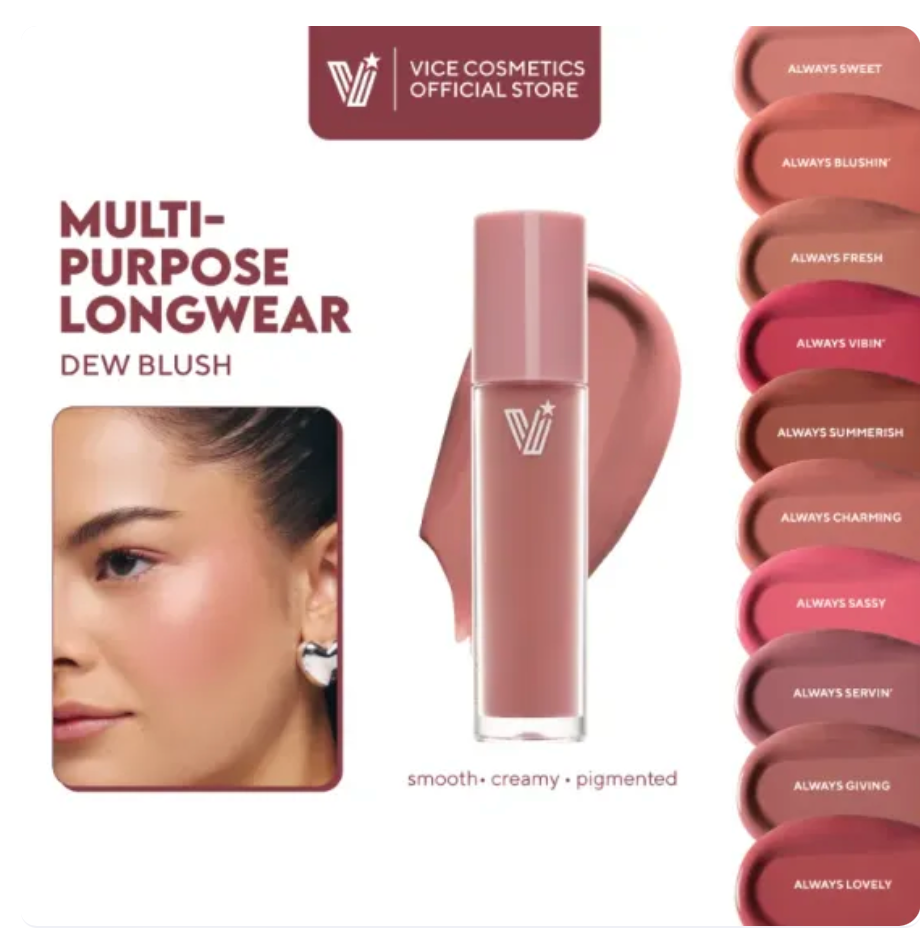 Vice Cosmetics Dew It All Liquid Blush