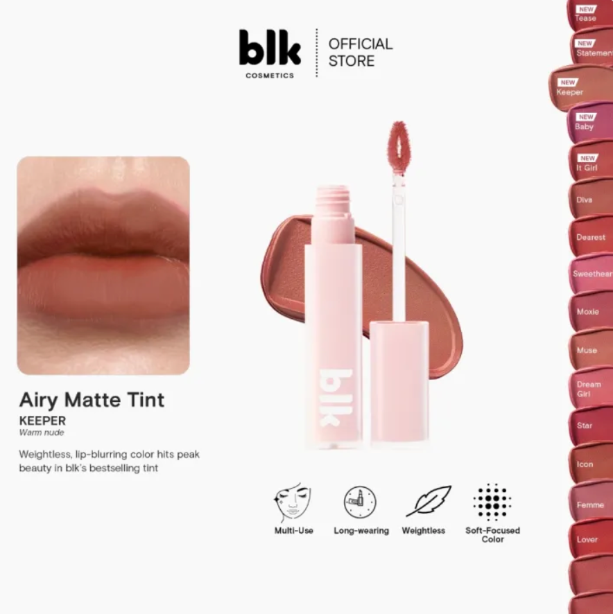 blk cosmetics daydream airy matte tint