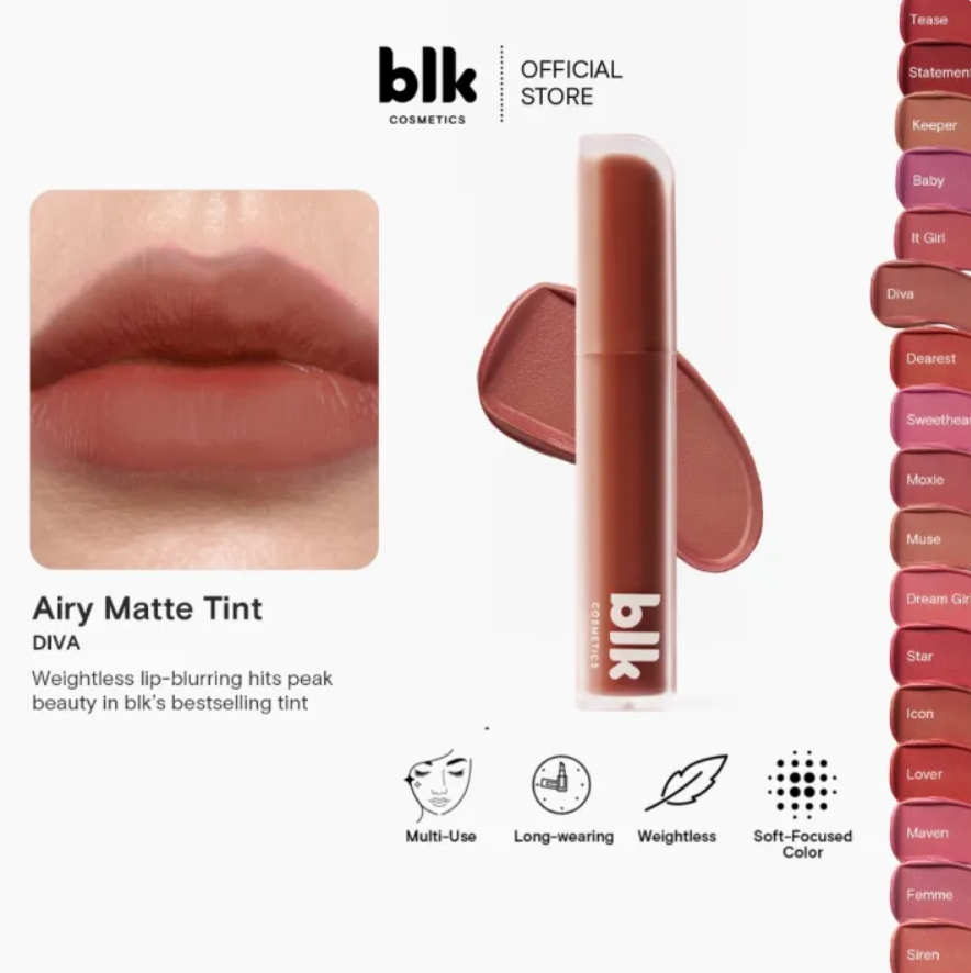 blk cosmetics daydream airy matte tint