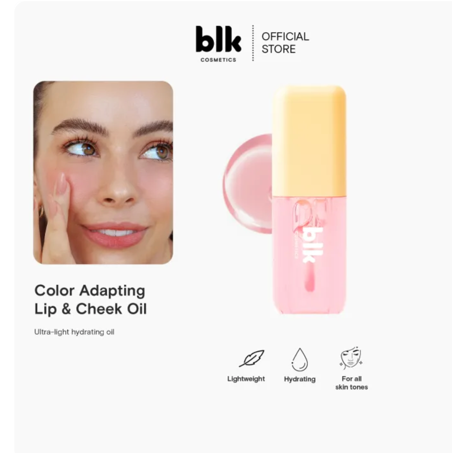 blk cosmetics fresh color adapting lip and cheek oil (color adapt oil)