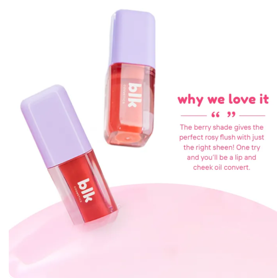 blk cosmetics fresh color adapting lip and cheek oil (color adapt oil)