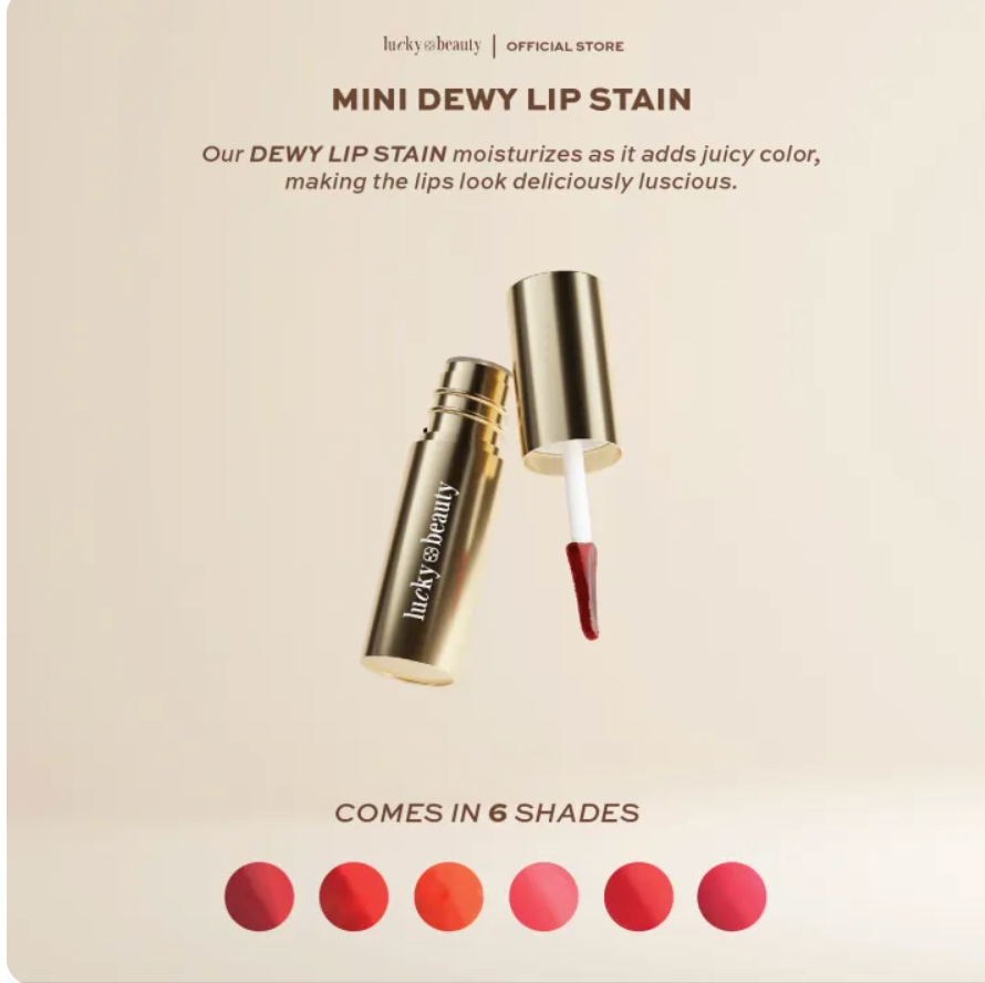 Lucky Beauty Mini Dewy Lip Stain