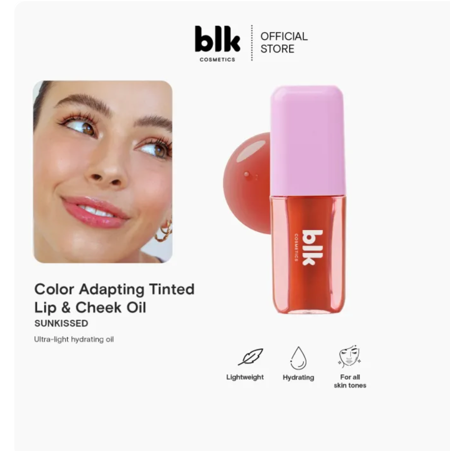 blk cosmetics fresh color adapting lip and cheek oil (color adapt oil)